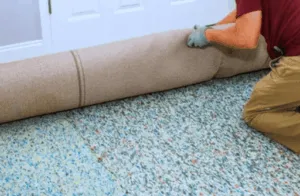 Posa di moquette su pavimento interno